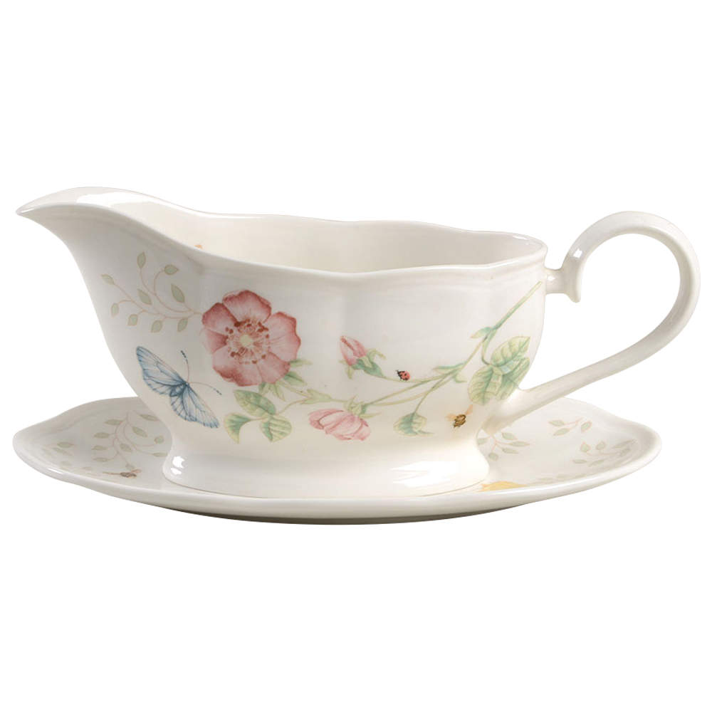Butterfly Meadow Gravy Boat & Underplate by Lenox-1