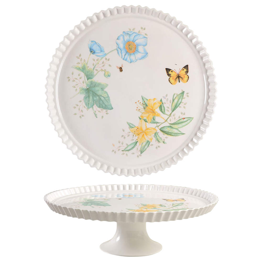 Butterfly Meadow Melamine Cake Stand by Lenox-1