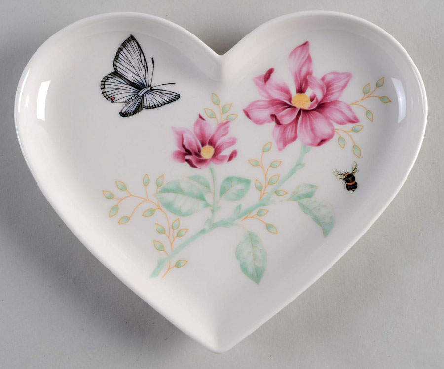 Butterfly Meadow Heart Shaped Dish by Lenox-1
