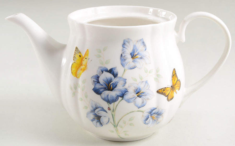Butterfly Meadow Teapot No Lid by Lenox-1