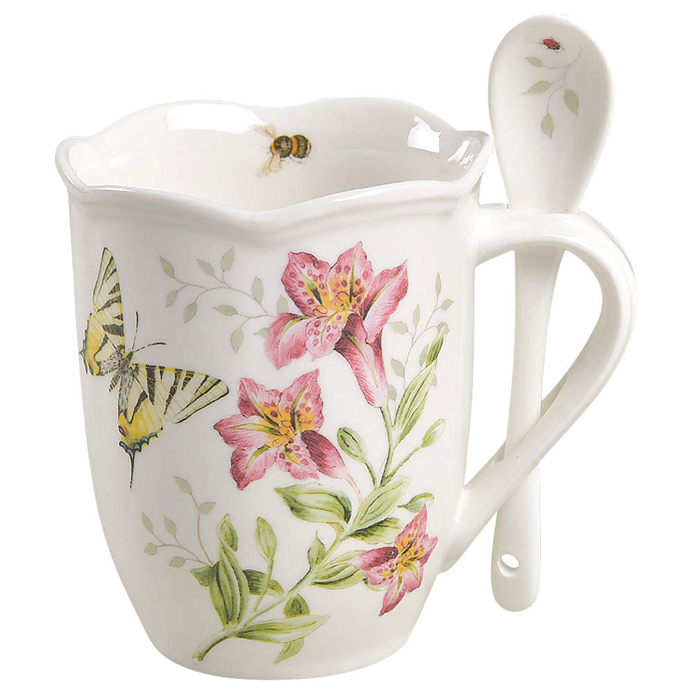 Butterfly Meadow Mug & Spoon Set by Lenox-1