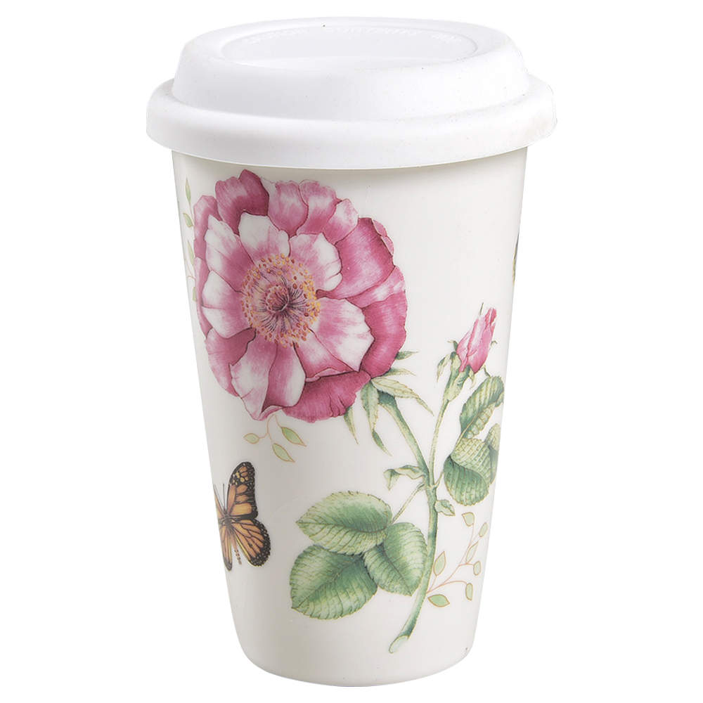 Butterfly Meadow Travel Tumbler & Silicone/Plastic Lid by Lenox-1