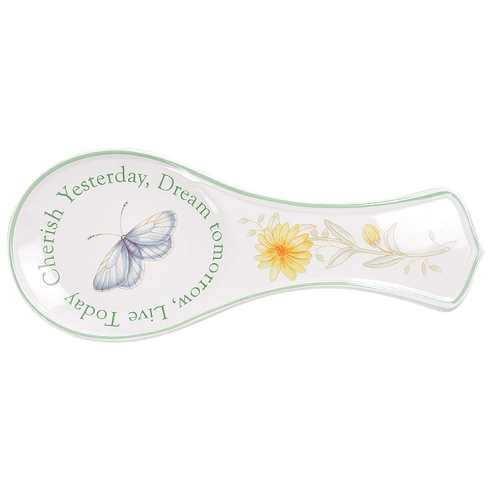 Butterfly Meadow Spoon Rest/Holder (Holds 1 Spoon) by Lenox-1