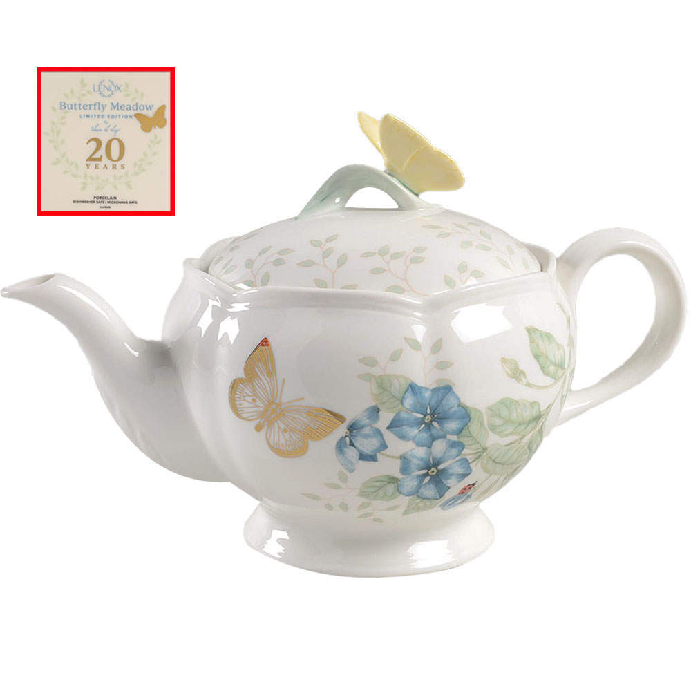 Butterfly Meadow 20th Anniversary Teapot & Lid by Lenox-1