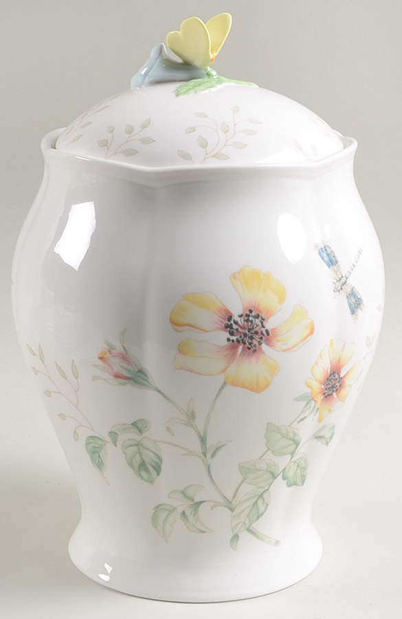 Butterfly Meadow Medium Canister & Lid by Lenox-1