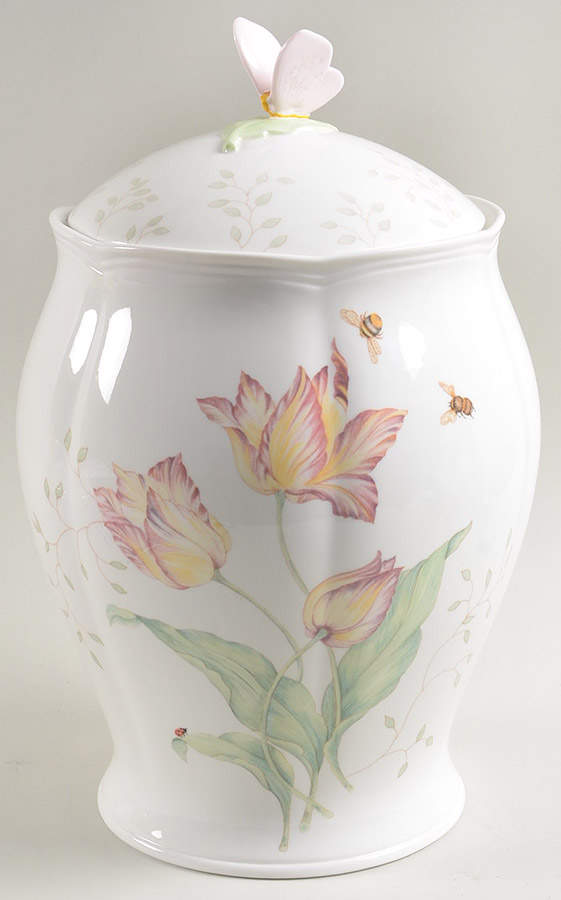 Butterfly Meadow Large Canister & Lid by Lenox-1