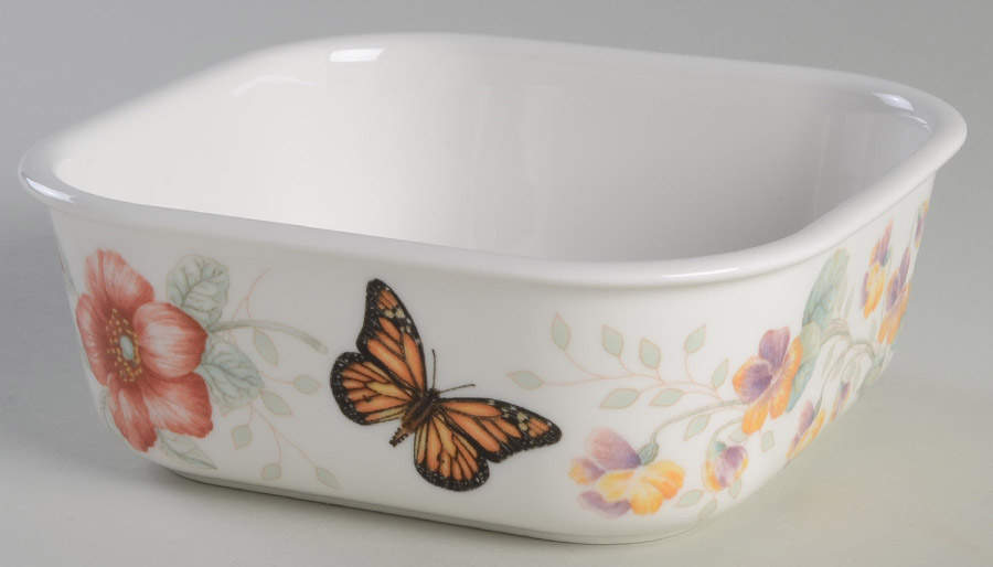 Butterfly Meadow Square Serve & Store Bowl No Lid by Lenox-1
