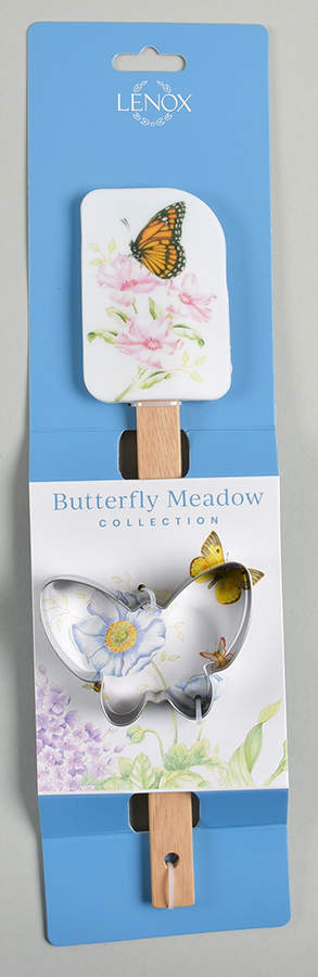 Butterfly Meadow Spatula (Wood Handle) & Cookie Cutter Set by Lenox-1