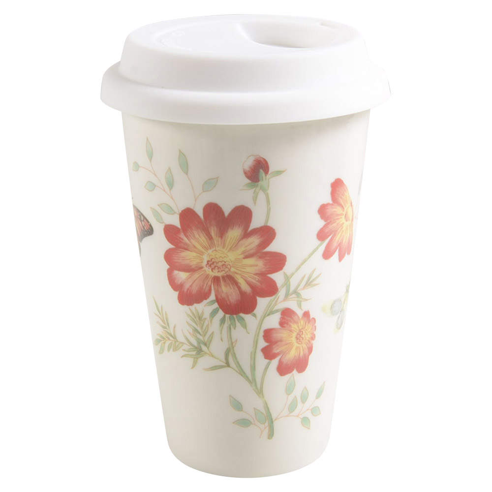Butterfly Meadow Travel Tumbler & Silicone/Plastic Lid by Lenox-1