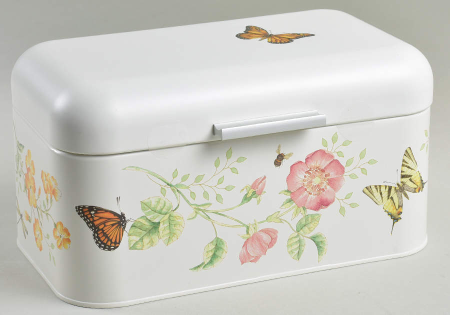 Butterfly Meadow Metal Bread Box by Lenox-1