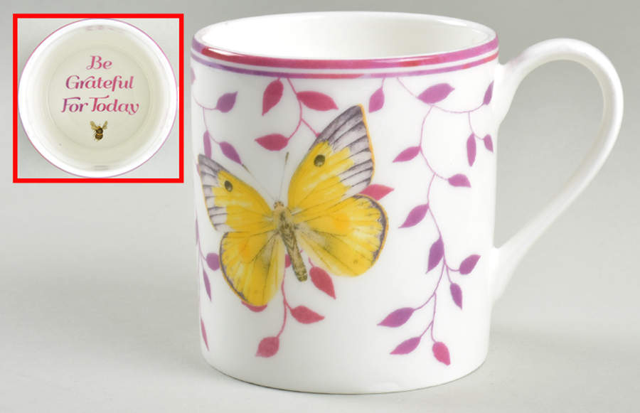 Butterfly Meadow Sentiment Mug by Lenox-1