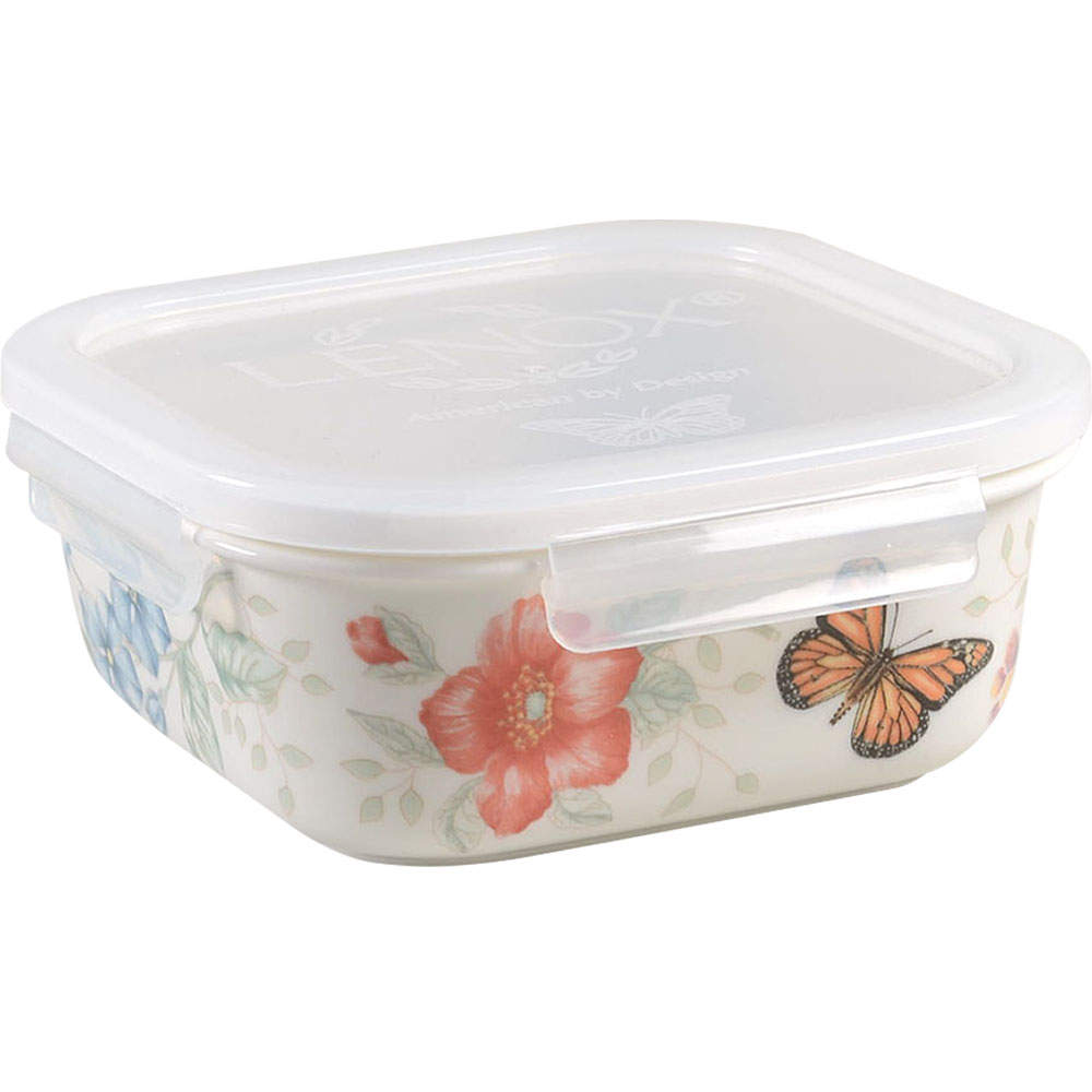 Butterfly Meadow Square Serve & Store Bowl & Lid by Lenox-1