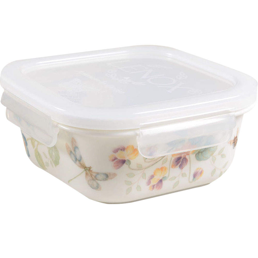 Butterfly Meadow 5" Square Food Storage Container & Plastic Lid by Lenox-1