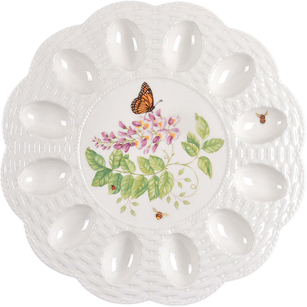 Butterfly Meadow Deviled Egg Plate by Lenox-1