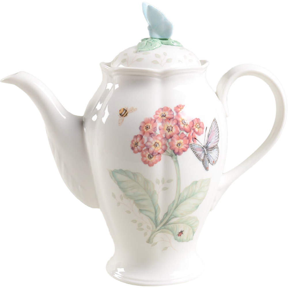 Butterfly Meadow Coffee Pot & Lid by Lenox-1