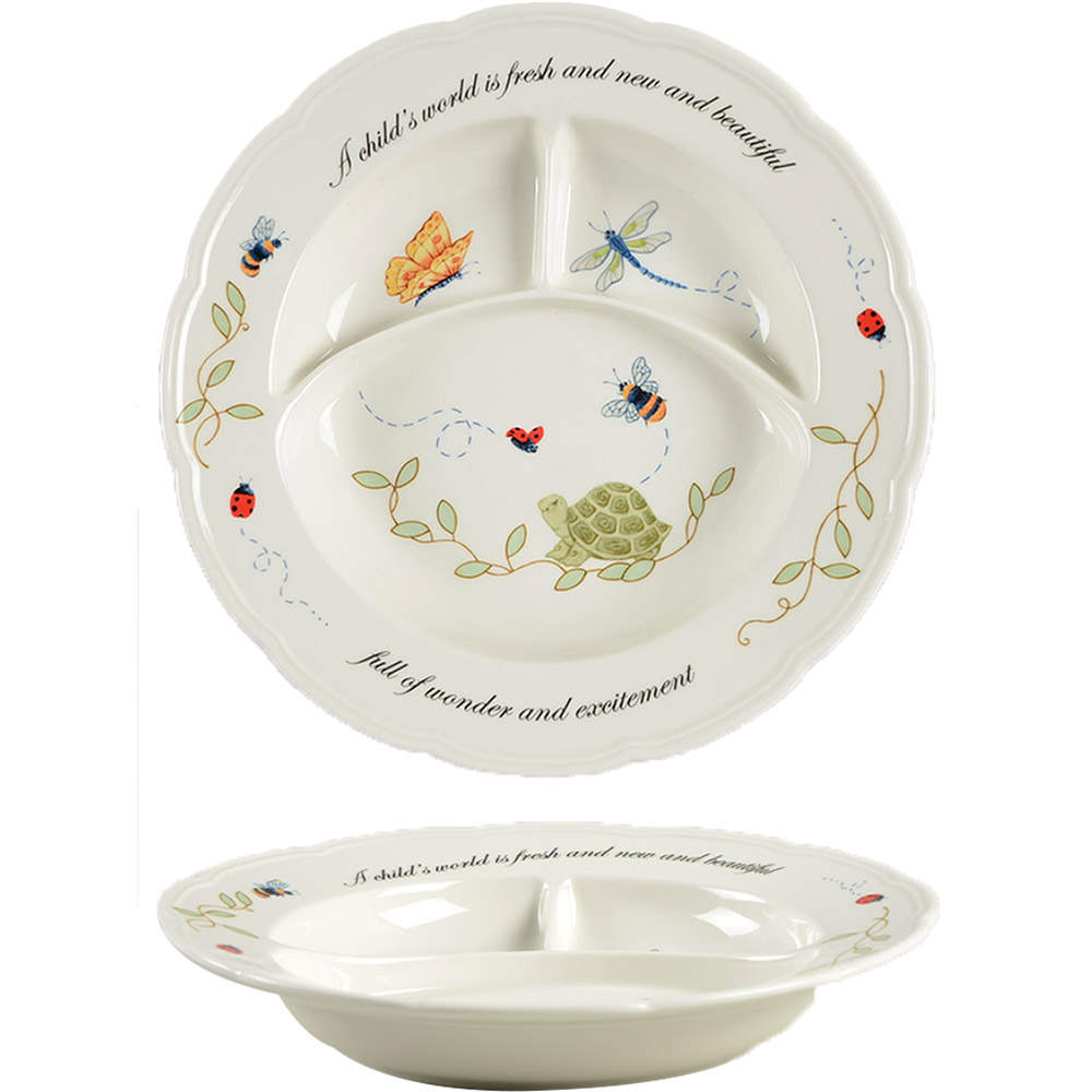 Butterfly Meadow Divided Child's Plate by Lenox-1
