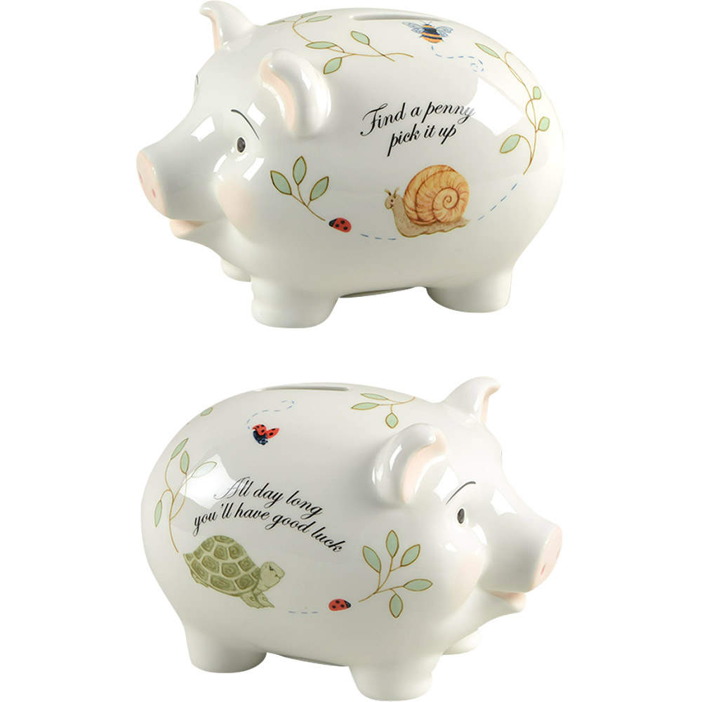 Butterfly Meadow Piggy Bank by Lenox-1