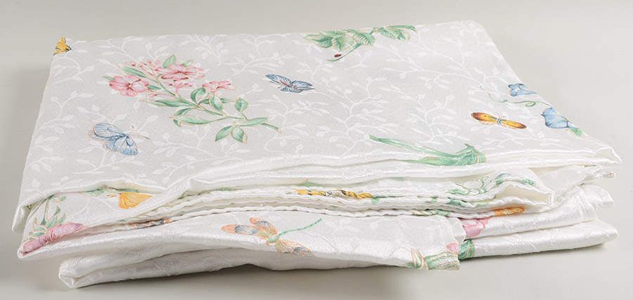 Butterfly Meadow 110" X 112" Rectangular Tablecloth by Lenox-1