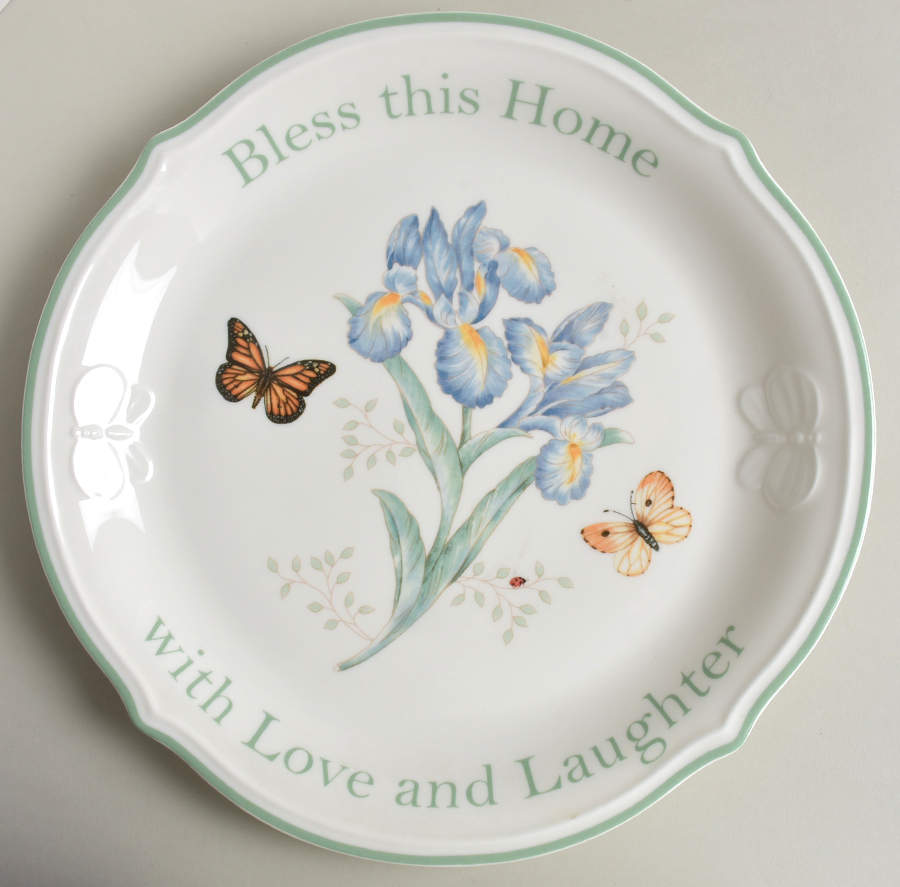 Butterfly Meadow 12" Sentiment Dessert Platter by Lenox-1