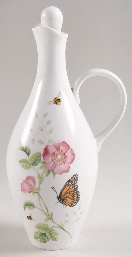 Butterfly Meadow Oil Jar/Cruet & Stopper by Lenox-1