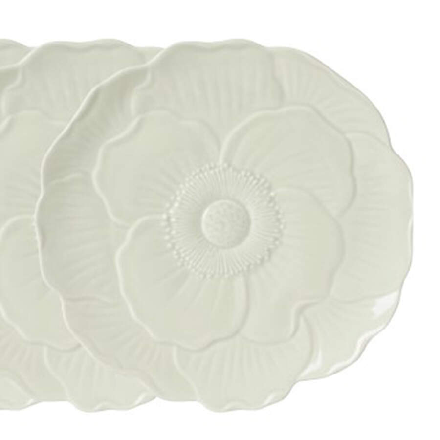 Butterfly Meadow Flower Shape Luncheon Plate by Lenox-1