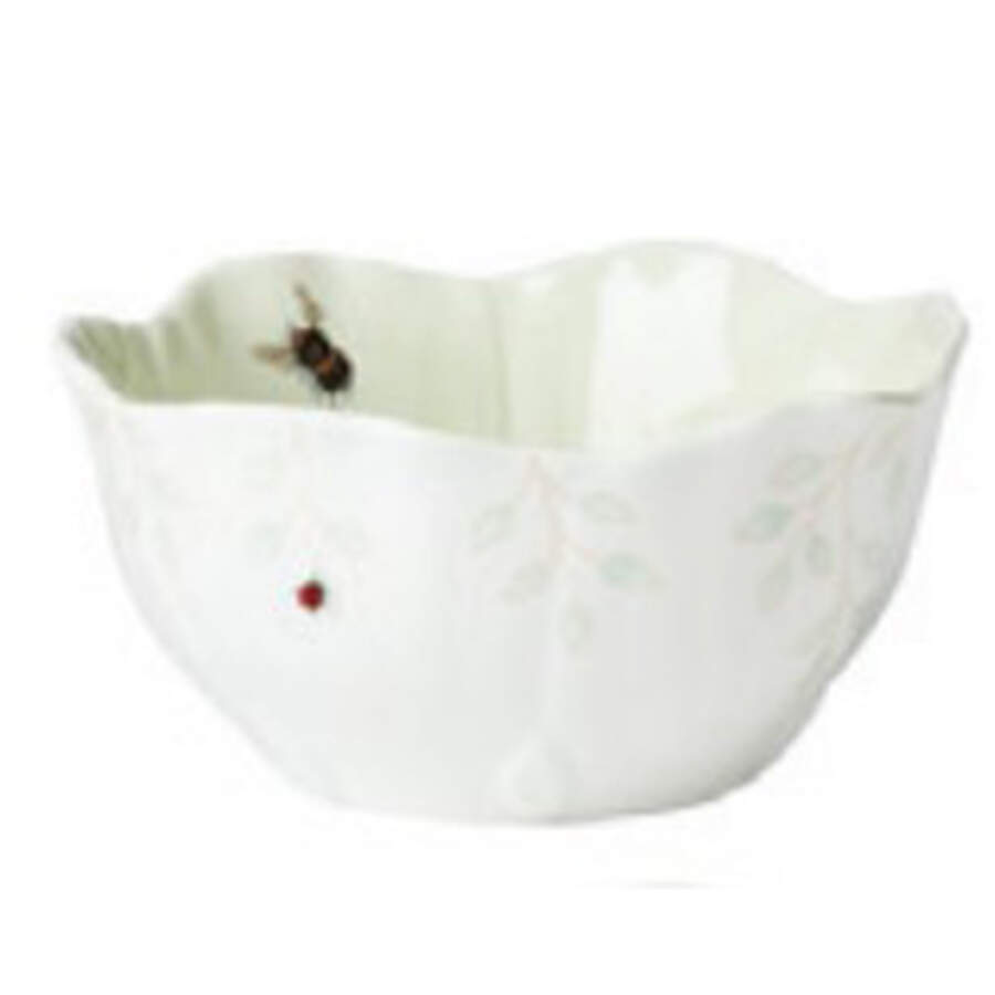 Butterfly Meadow Flower Shape Dessert Bowl by Lenox-1