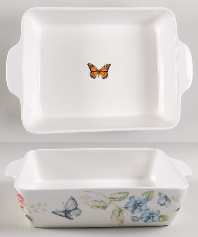 Butterfly Meadow 12" Rectangular Baker by Lenox-1