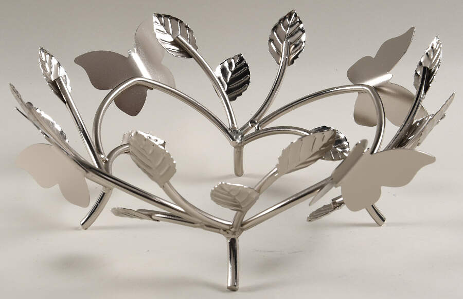 Butterfly Meadow Metal Stand for 25th Anniversary Bowl by Lenox-1