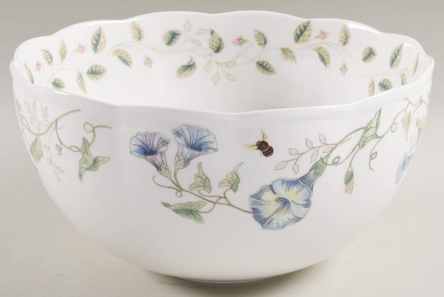 Butterfly Meadow 25th Anniversary Bowl No Metal Stand by Lenox-1