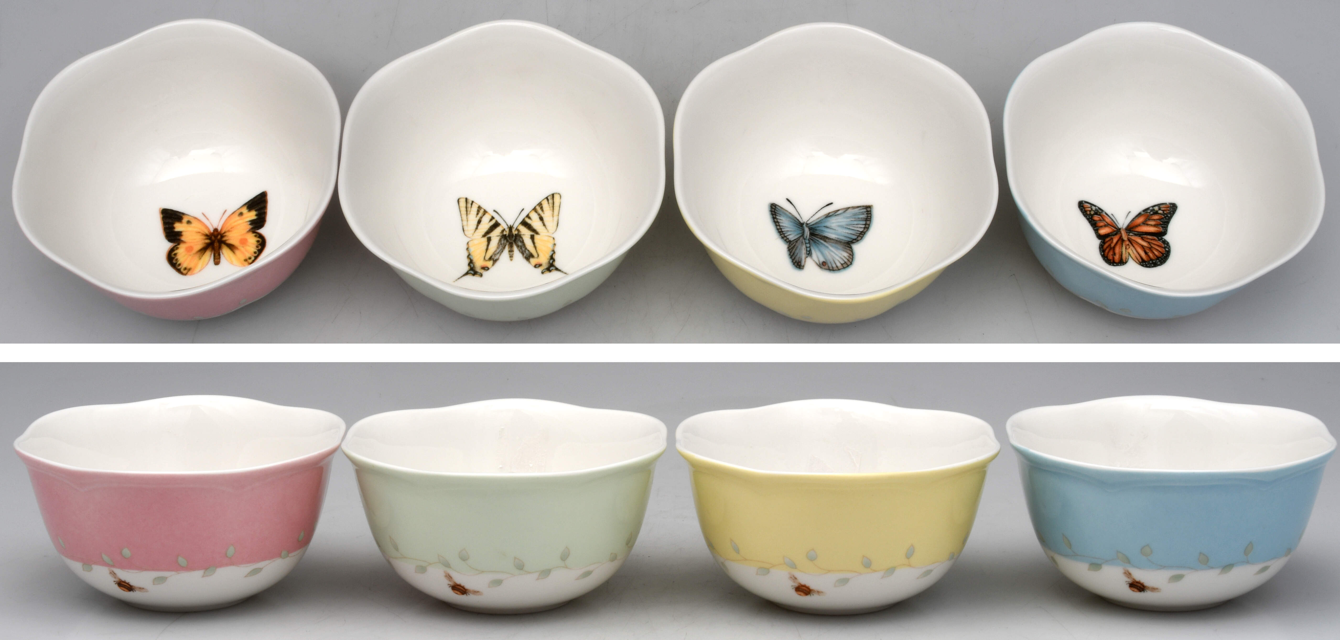 Butterfly Meadow Dessert Bowl - Set of 4 Motifs by Lenox-1