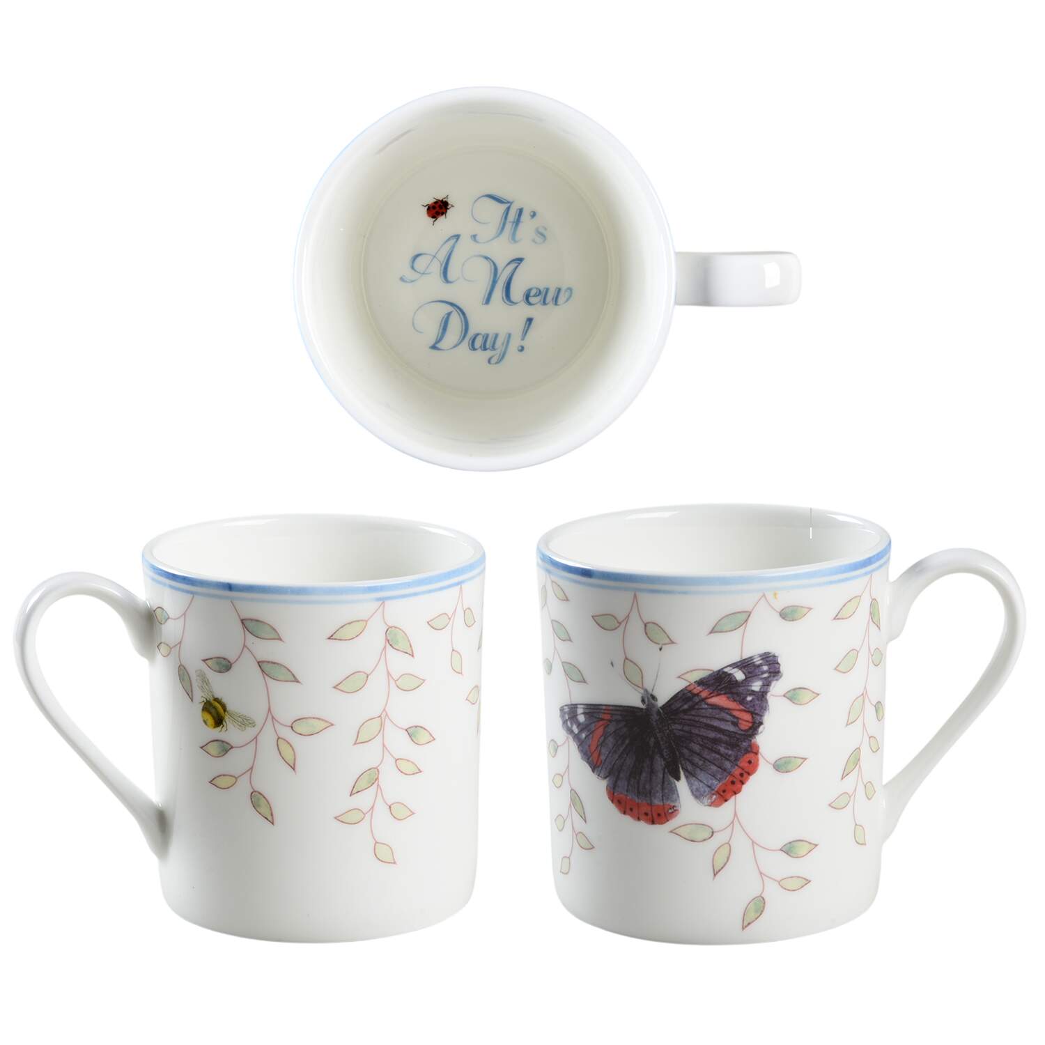 Butterfly Meadow Sentiment Mug by Lenox-1