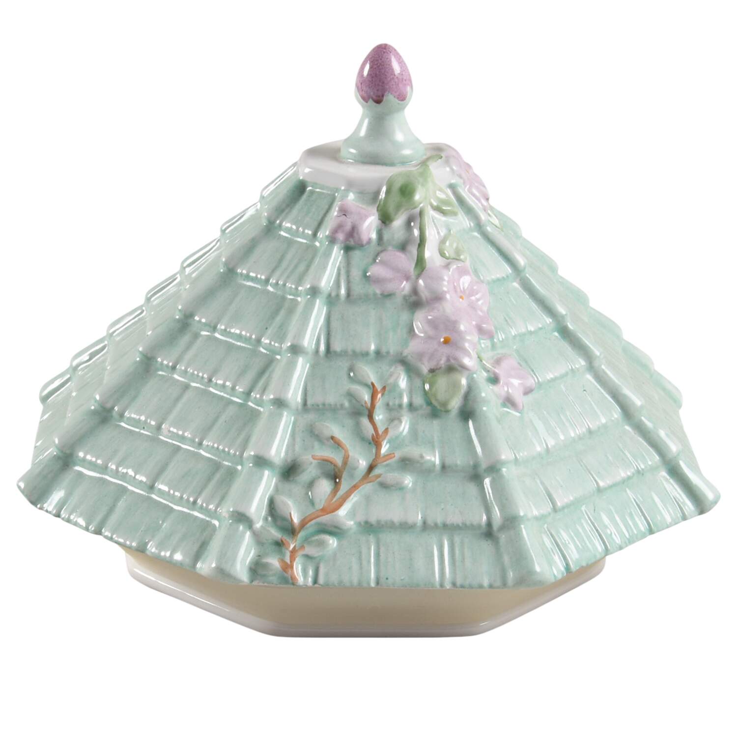 Butterfly Meadow Lid for Figural Cookie Jar by Lenox-1