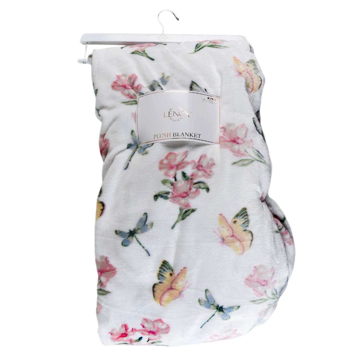 Butterfly Meadow King Size Plush Blanket by Lenox-1
