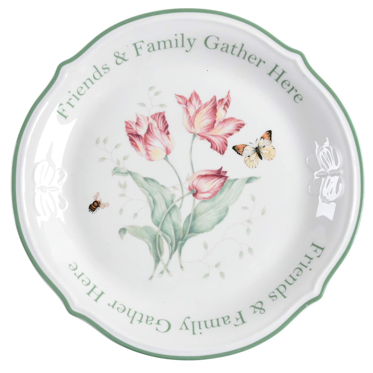 Butterfly Meadow 12" Sentiment Dessert Platter by Lenox-1