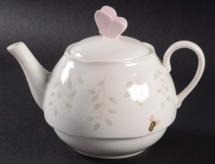 Butterfly Meadow Teapot for Individual Teapot & Lid with Cup by Lenox-1