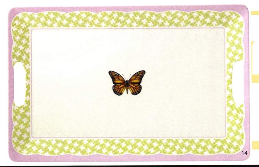 Butterfly Meadow 18" Handled Melamine Tray by Lenox-1