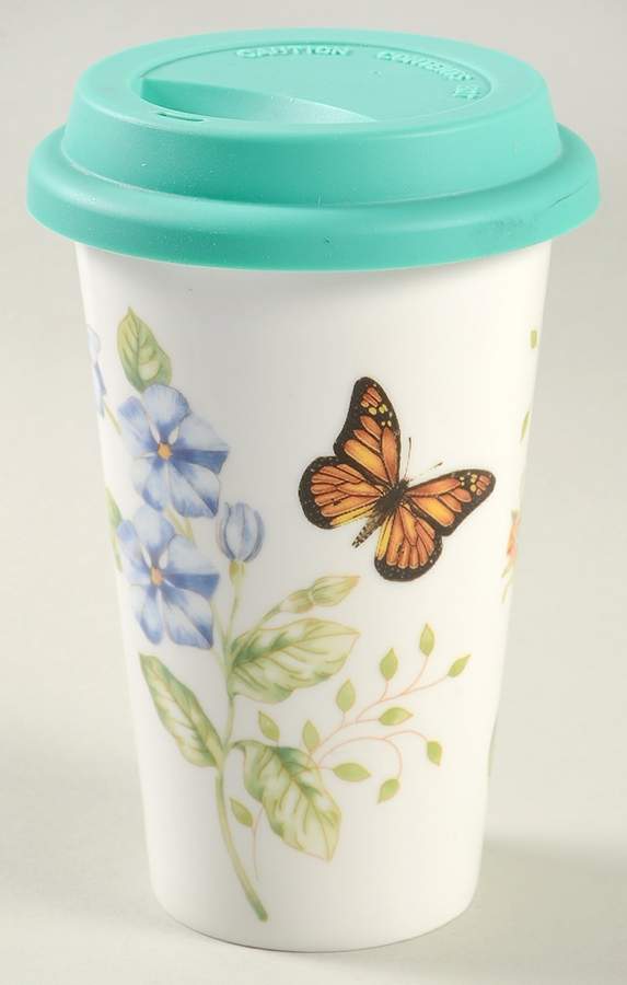 Butterfly Meadow Travel Tumbler & Silicone/Plastic Lid by Lenox-1