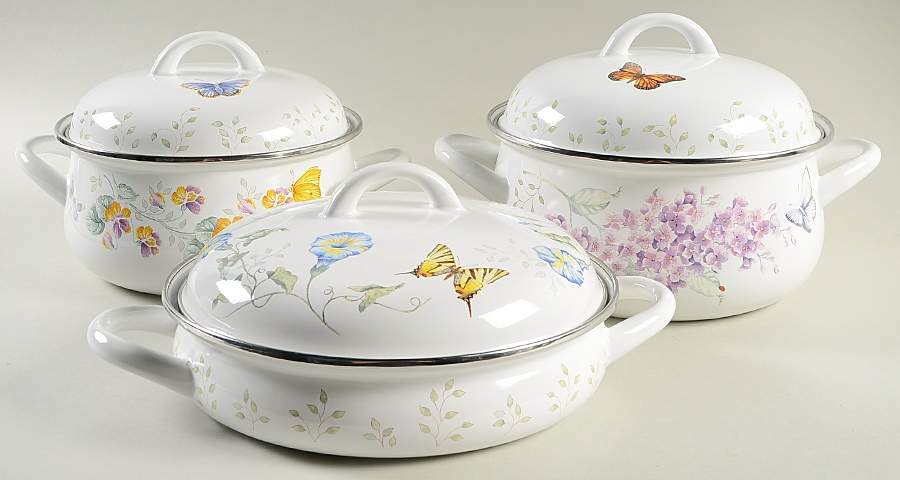 Butterfly Meadow 6 Piece Metal Cookware Set by Lenox-1