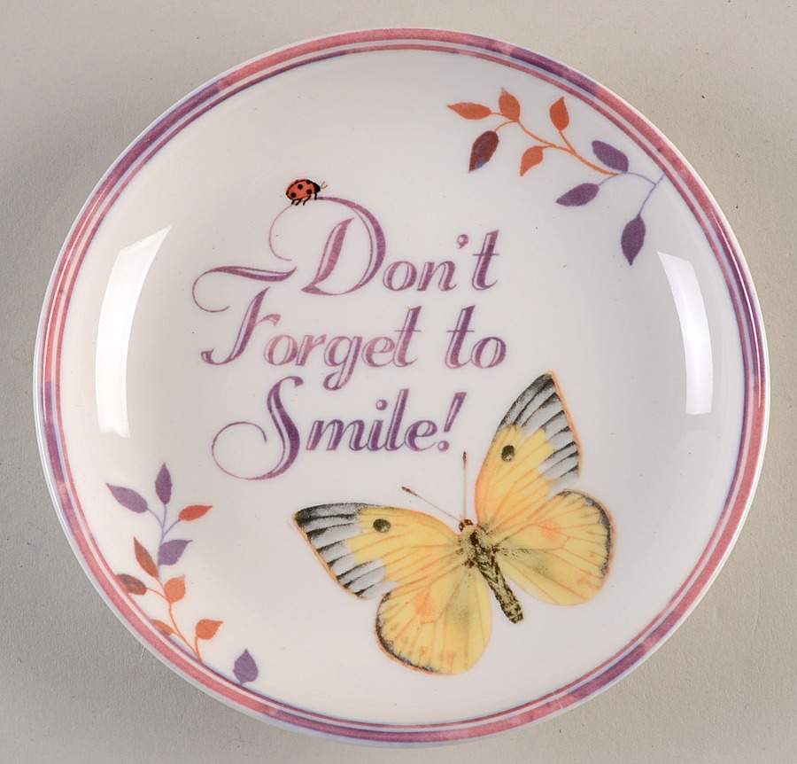 Butterfly Meadow Sentiment Bowl by Lenox-1
