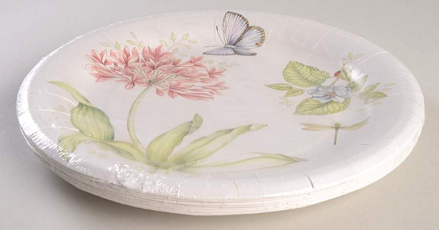 Butterfly Meadow (Pack of 16) Paper Dinner Plates by Lenox-1