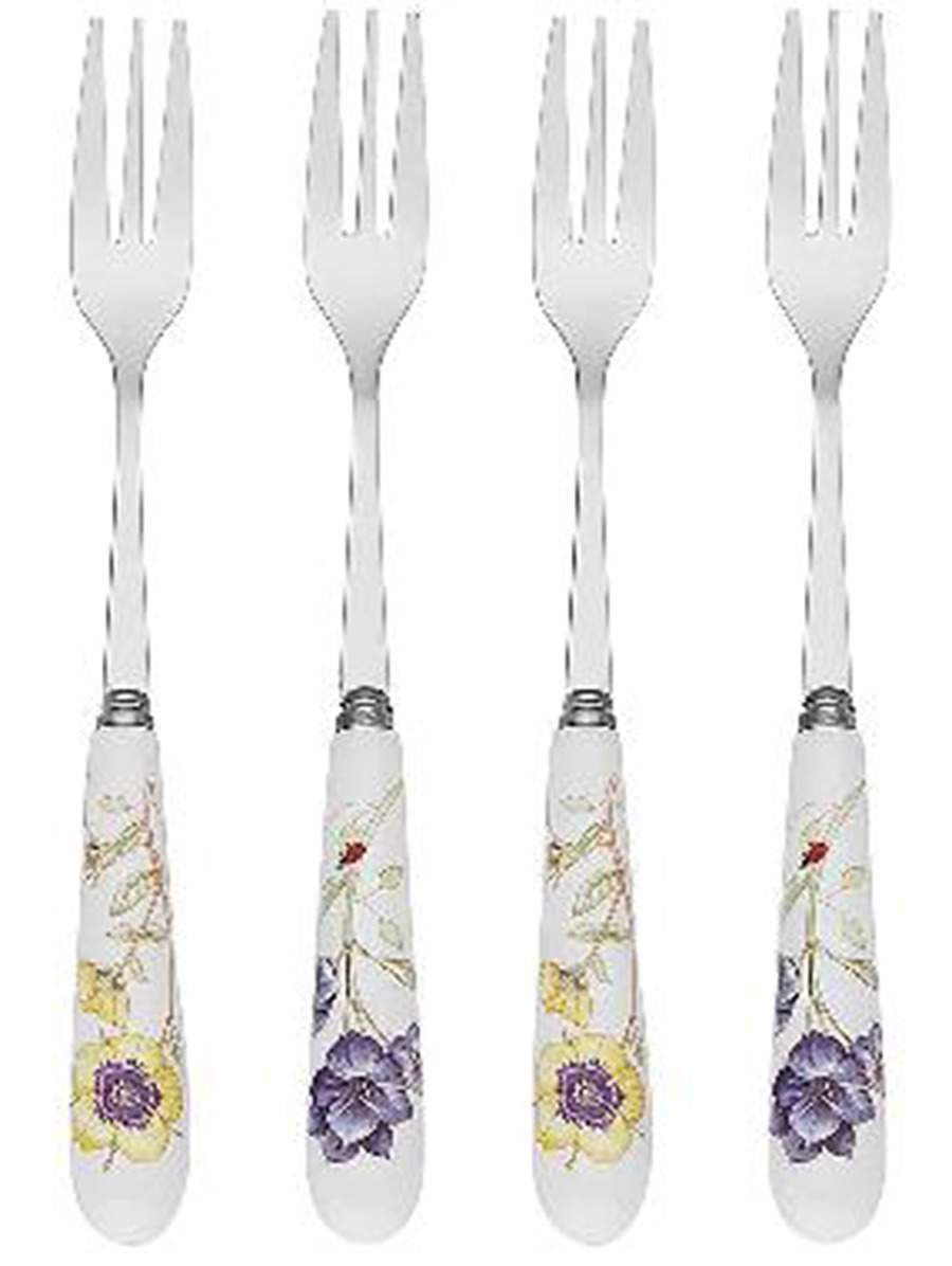 Butterfly Meadow Cocktail Fork - Set of 4 Motif 1 & 2 by Lenox-1