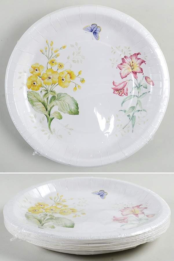 Butterfly Meadow (Pack of 16) Paper Dinner Plates by Lenox-1