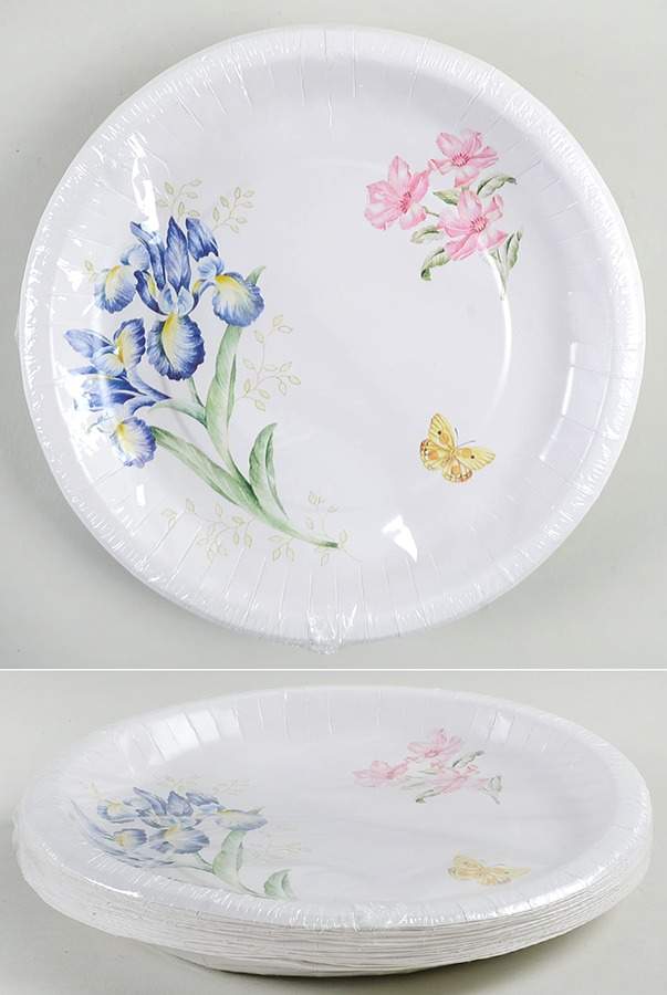 Butterfly Meadow (Pack of 16) Paper Dinner Plates by Lenox-1
