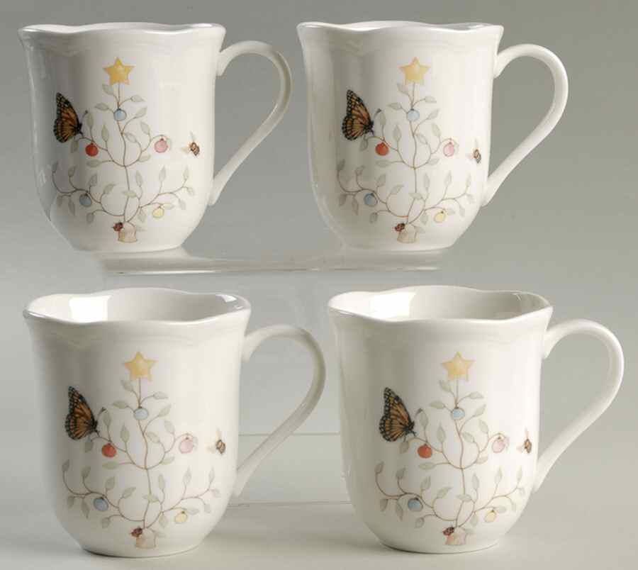 Butterfly Meadow Holiday Mug - Set of 4 by Lenox-1