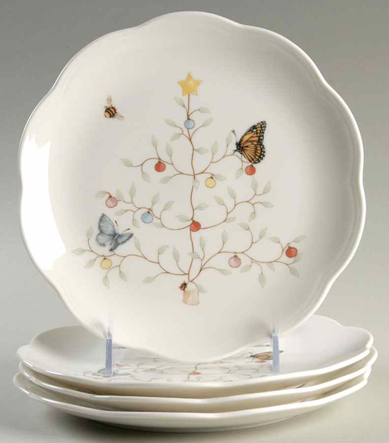 Butterfly Meadow Holiday DessertPie Plate - Set of 4 by Lenox-1