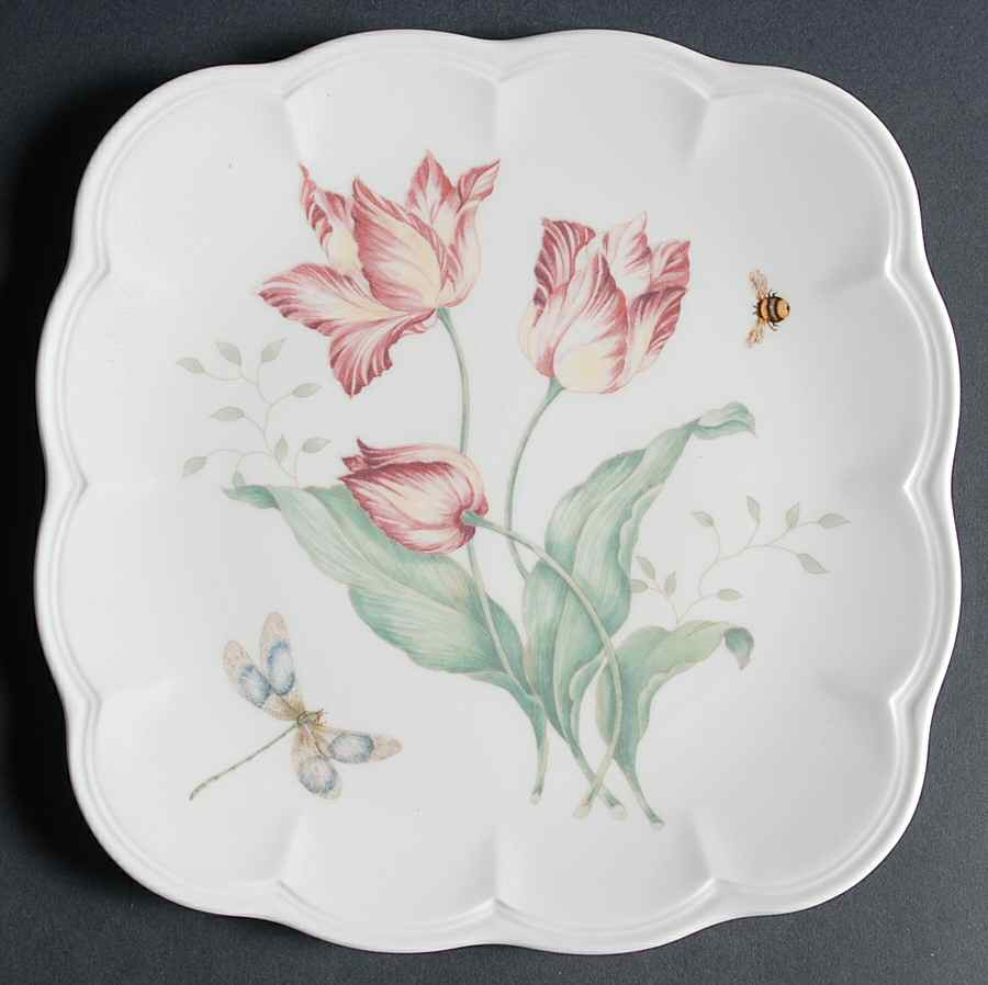 Butterfly Meadow Square Accent Salad Plate by Lenox-1