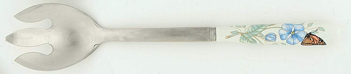 Butterfly Meadow Salad Serving Fork with Stainless Prongs by Lenox-1