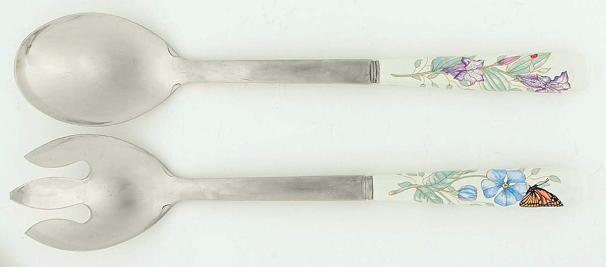 Butterfly Meadow (2 Piece) Salad Set with Stainless Bowl by Lenox-1