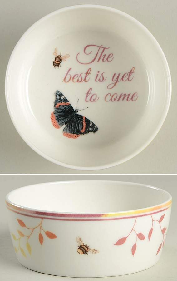 Butterfly Meadow Sentiment Bowl by Lenox-1