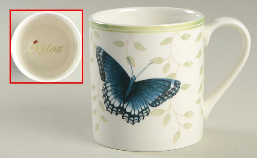 Butterfly Meadow Sentiment Mug by Lenox-1